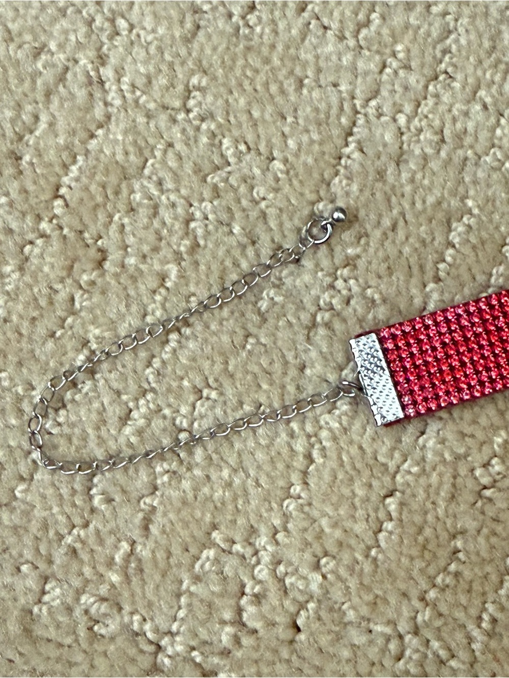 Red Rhinestone Choker - Picture 5 of 6